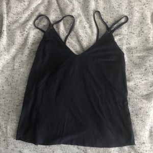 MANGO Royal blue suede top